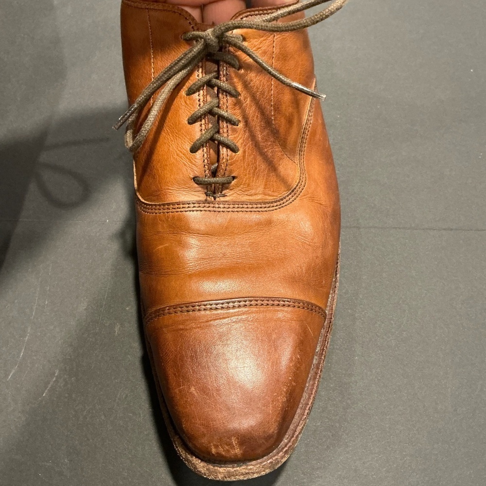 Allen Edmonds Park Avenue Brown Cap Toe Oxford Dress Shoes Men’s 12 - Picture 4 of 13